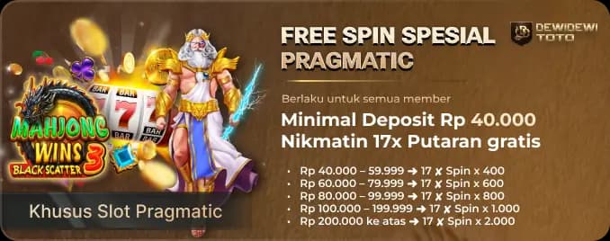 FREE SPIN 17β SPESIAL PRAGMATIC