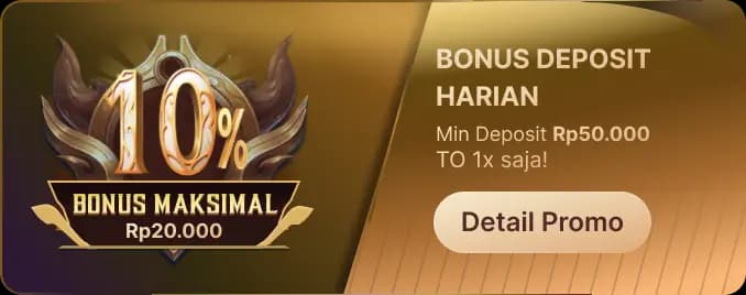 BONUS DEPOSIT HARIAN β TO 1X!